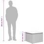 Voir la diapositive 6 : VIDAXL Tabouret de jardin avec coussin gris 55x55x37 cm resine tressee