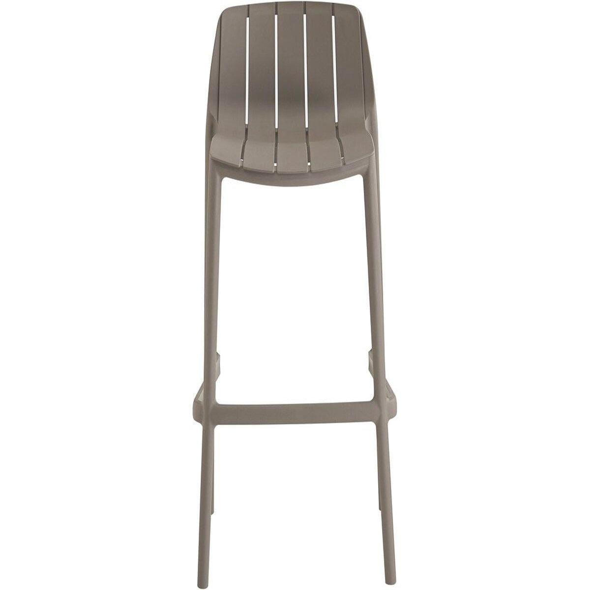 Habitat et Jardin Table et chaises hautes de bistrot empilables  Vaena  - 2 places - Taupe