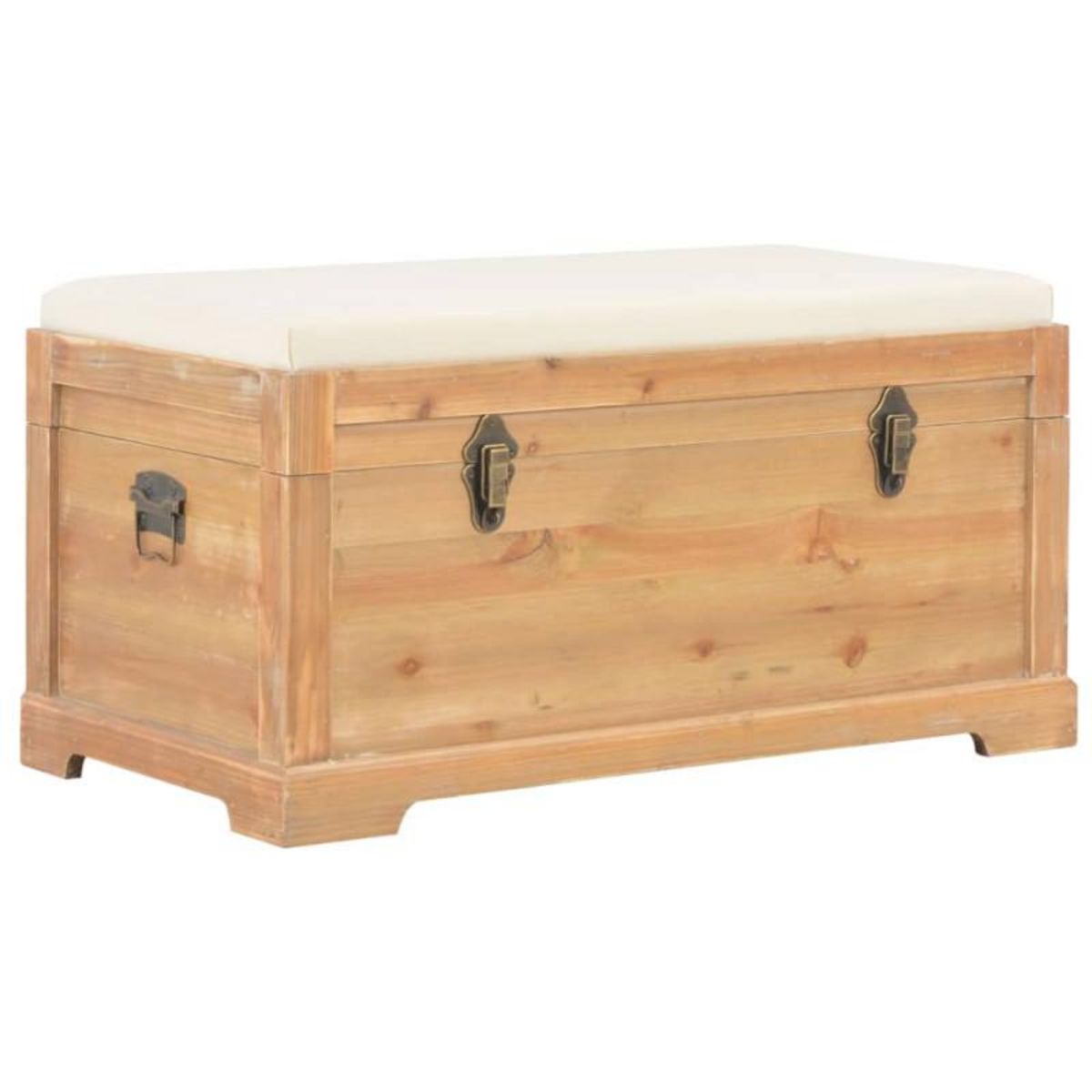 VIDAXL Coffre de rangement avec coussin 80x40x40 cm MDF