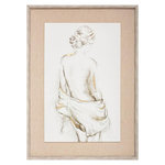 ATMOSPHERA Toile Murale Imprimée  Nu  52x72cm Gris