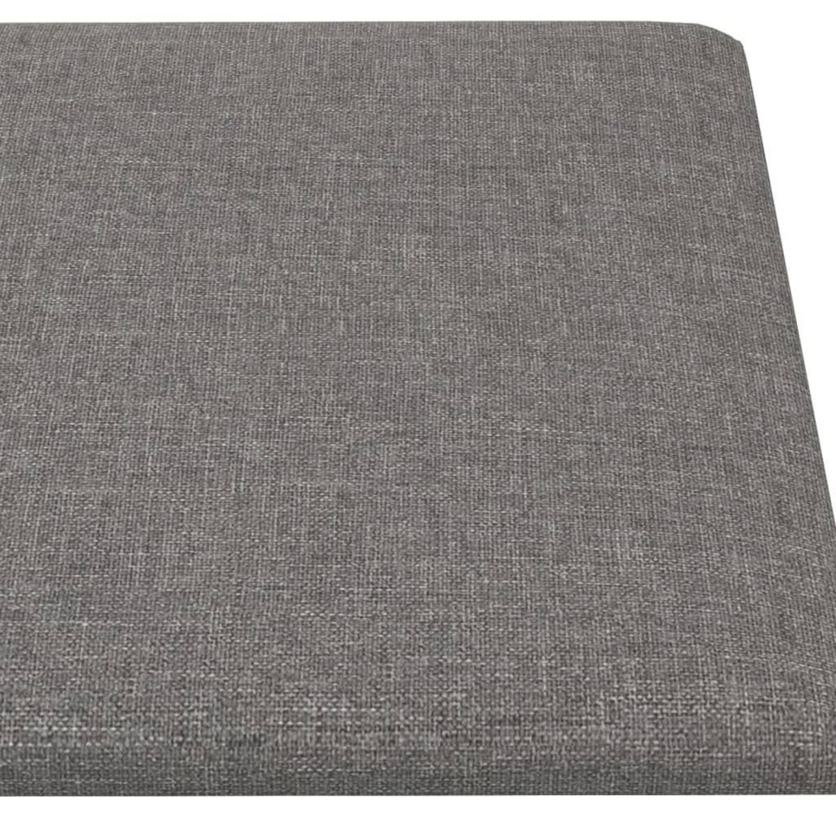 VIDAXL Panneaux muraux 12 pcs Gris clair 90x30 cm Tissu 3,24 m^2