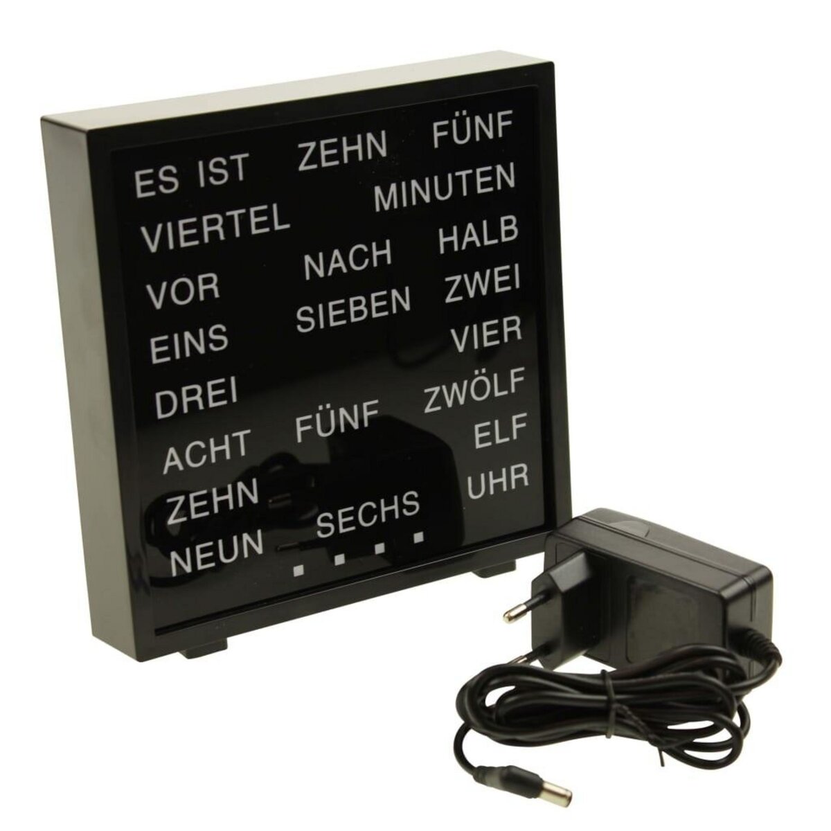  United Entertainment Horloge a mots allemands a LED 16,5x17 cm