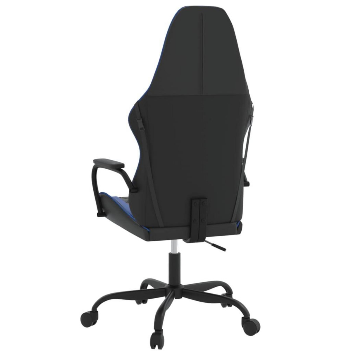 VIDAXL Chaise de jeu de massage Noir et bleu Similicuir