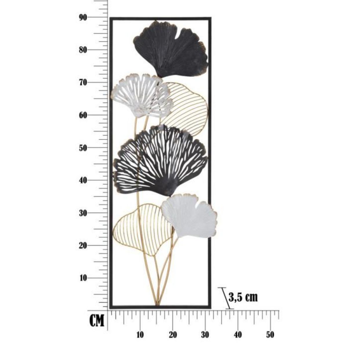 Paris Prix Décoration Murale Encadrée en Métal  Ory  90cm Multicolore