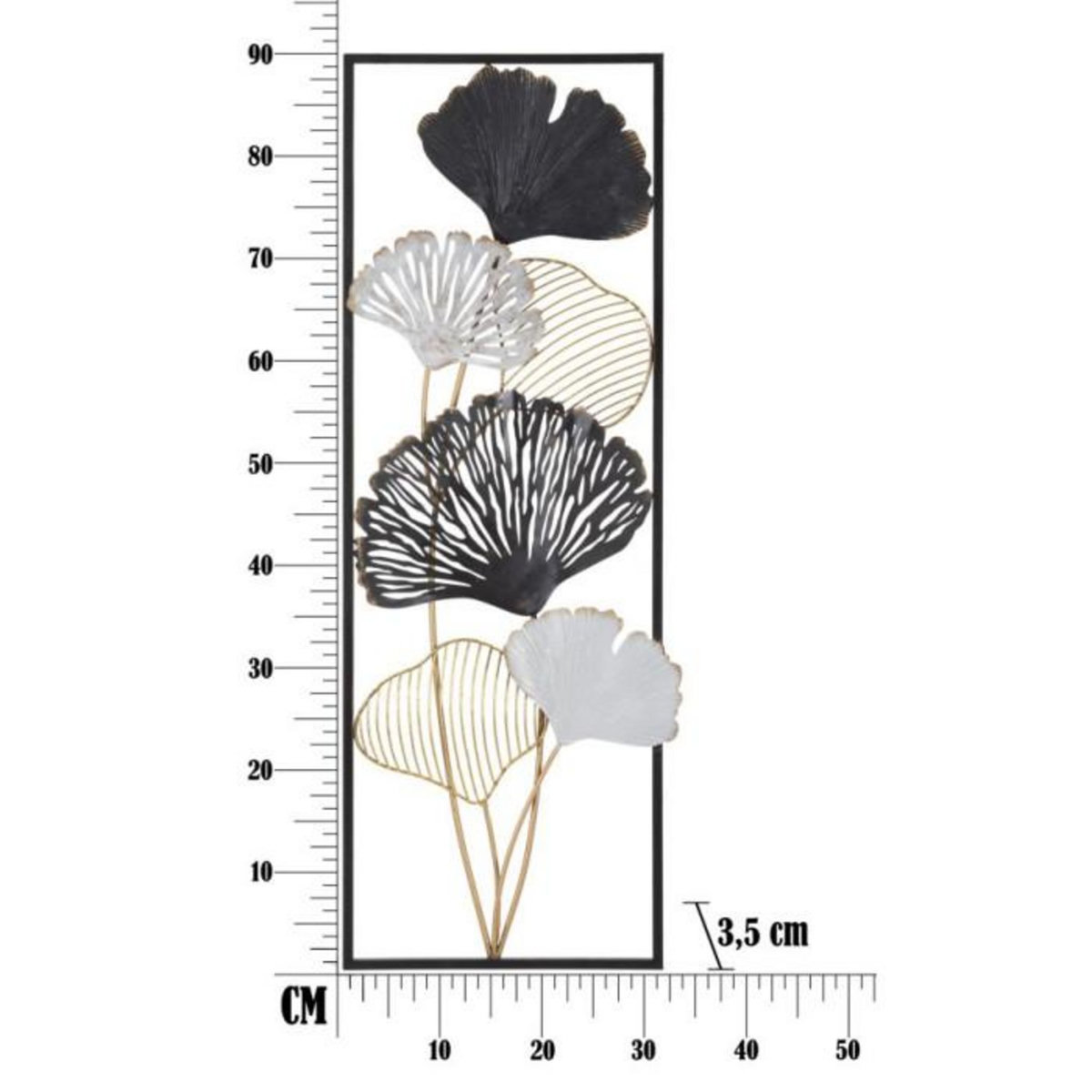 Paris Prix Décoration Murale Encadrée en Métal  Ory  90cm Multicolore