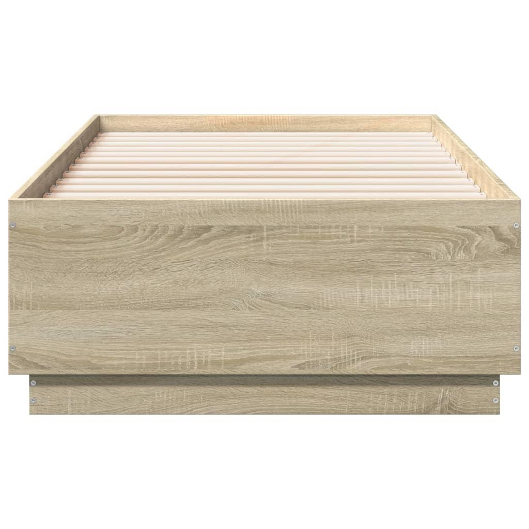 Voir la diapositive 4 : VIDAXL Cadre de lit sans matelas chene sonoma 75x190 cm