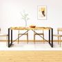 Voir la diapositive 1 : VIDAXL Table a manger Bois de manguier brut 180 cm