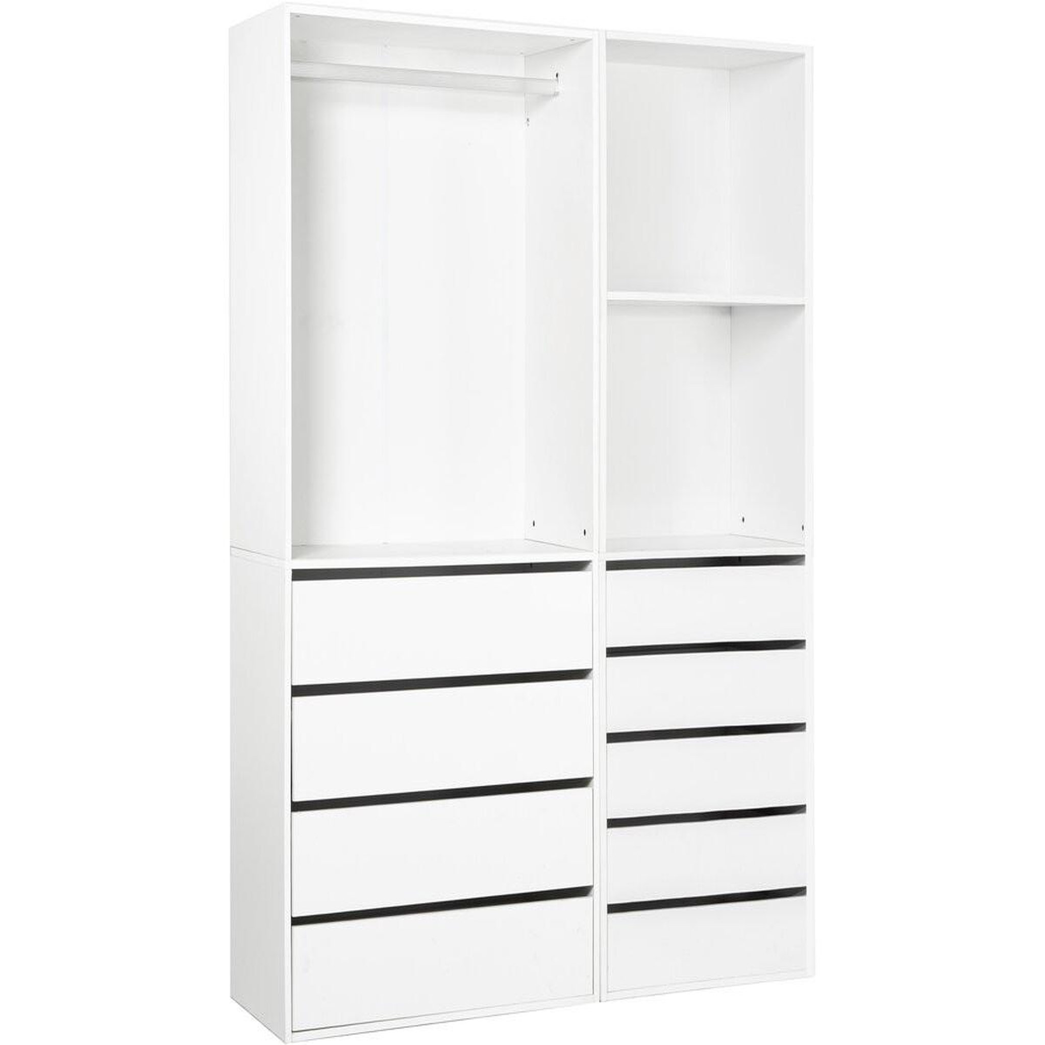 Habitat et Jardin Kit dressing   opéra   modulable - 2 éléments - blanc