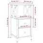 Voir la diapositive 6 : VIDAXL Table de chevet chene sonoma 34x35,5x70 cm bois d'ingenierie