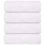 Voir la diapositive 1 : VIDAXL Serviettes de visage 4 pcs blanc 30x30 cm 360 g m² 100% coton