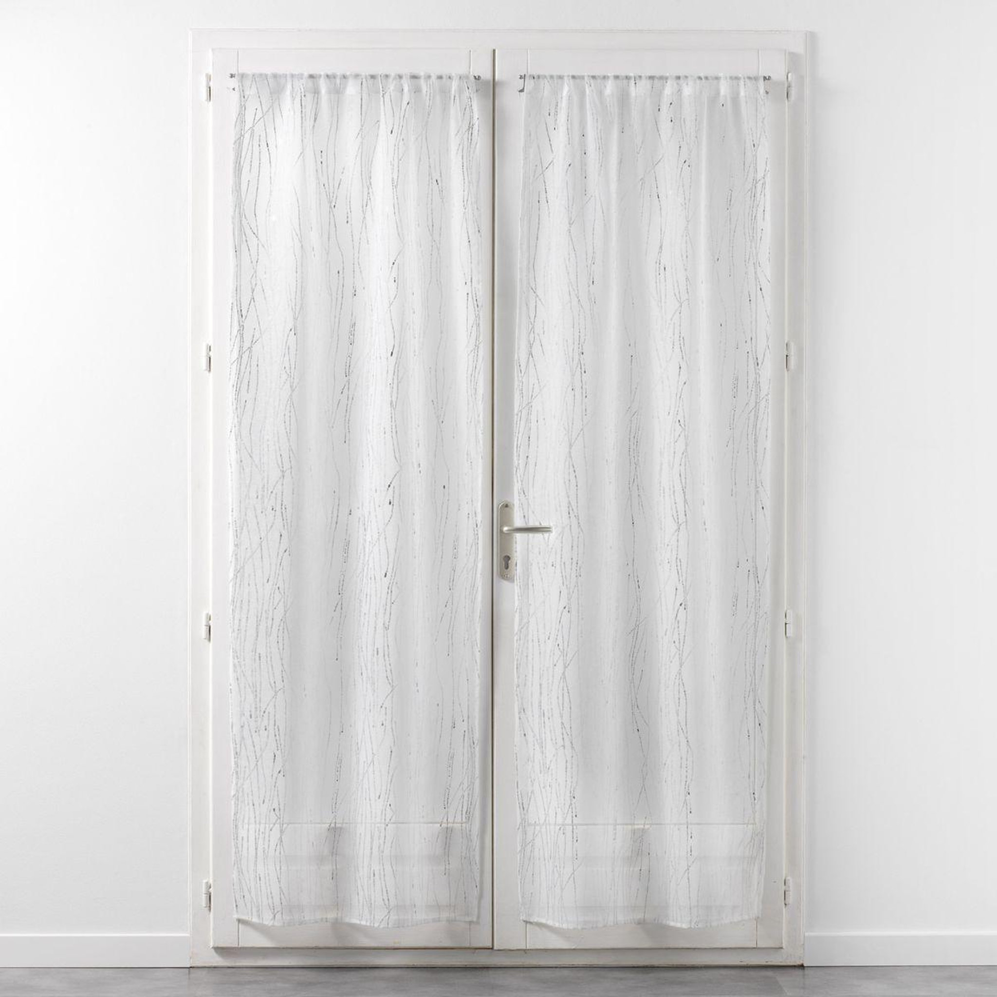 Douceur d'Intérieur Paire de voilages passe-tringle  filiane  70x240cm blanc