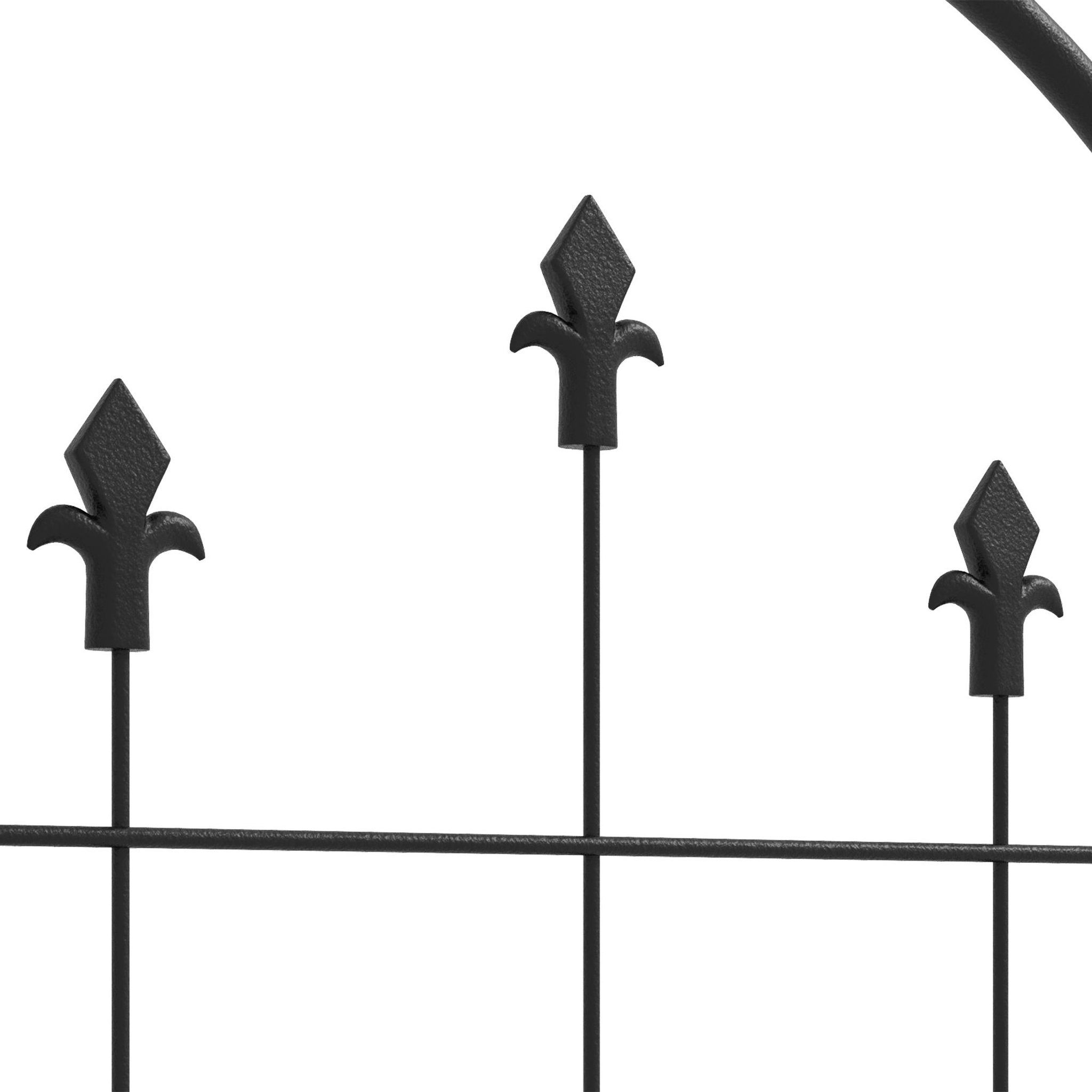 Voir la diapositive 4 : OUTSUNNY Lot de 4 treillis de jardin support pour plantes grimpantes L.50 x H.180 cm acier noir