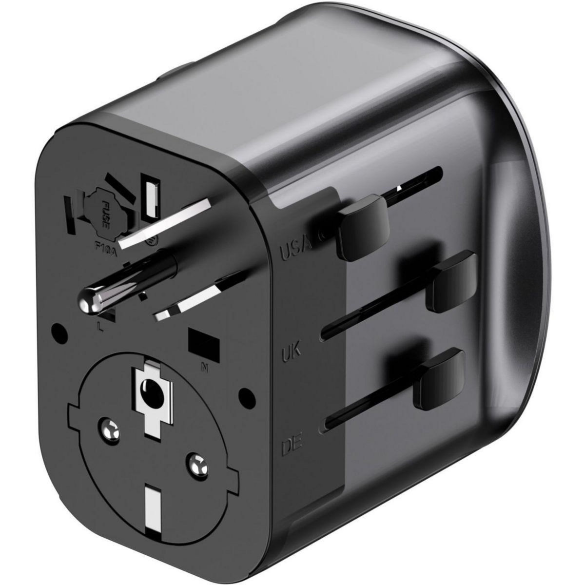 ADEQWAT Adaptateur de voyage Monde 30W