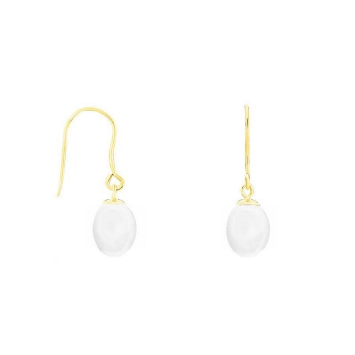 L'ATELIER D'AZUR Boucles d'Oreilles Or Jaune Perles de Culture - Dormeuses