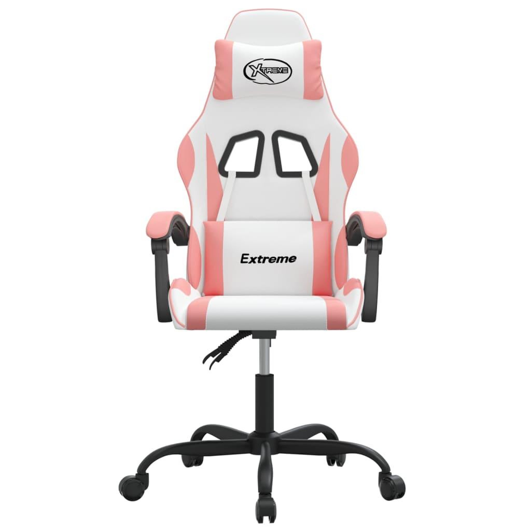 Voir la diapositive 3 : VIDAXL Chaise de jeu Blanc et rose Similicuir