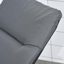 Voir la diapositive 5 : OUTSUNNY Bain de soleil pliable transat inclinable 6 positions grand confort avec matelas + accoudoirs acier polyester gris