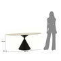 Voir la diapositive 6 : Paris Prix Table de Repas Ovale  Space  180cm Noir
