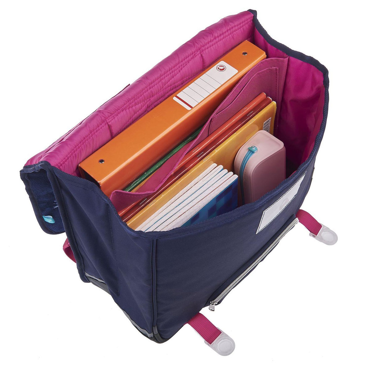 AUCHAN Cartable 41 cm marine MAGICAL CAT