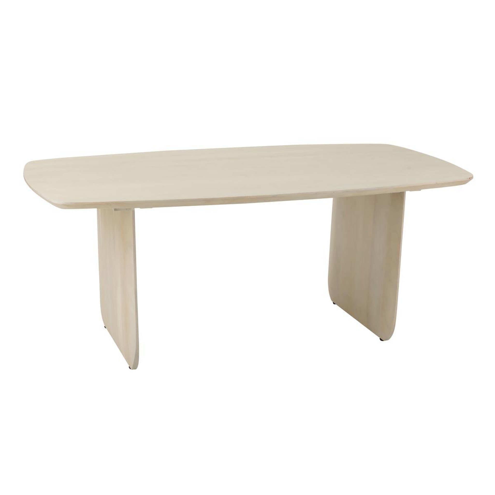J-LINE Table à manger en bois  william  190cm blanc