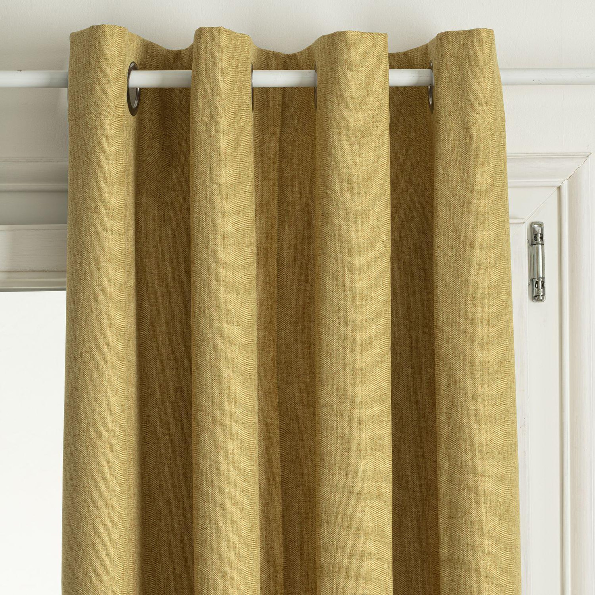 ATMOSPHERA Rideau de salon occultant 8 œillet. Coloris disponibles : Bleu, Gris, Beige