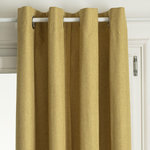 ATMOSPHERA Rideau de salon occultant 8 œillet. Coloris disponibles : Bleu, Beige, Gris