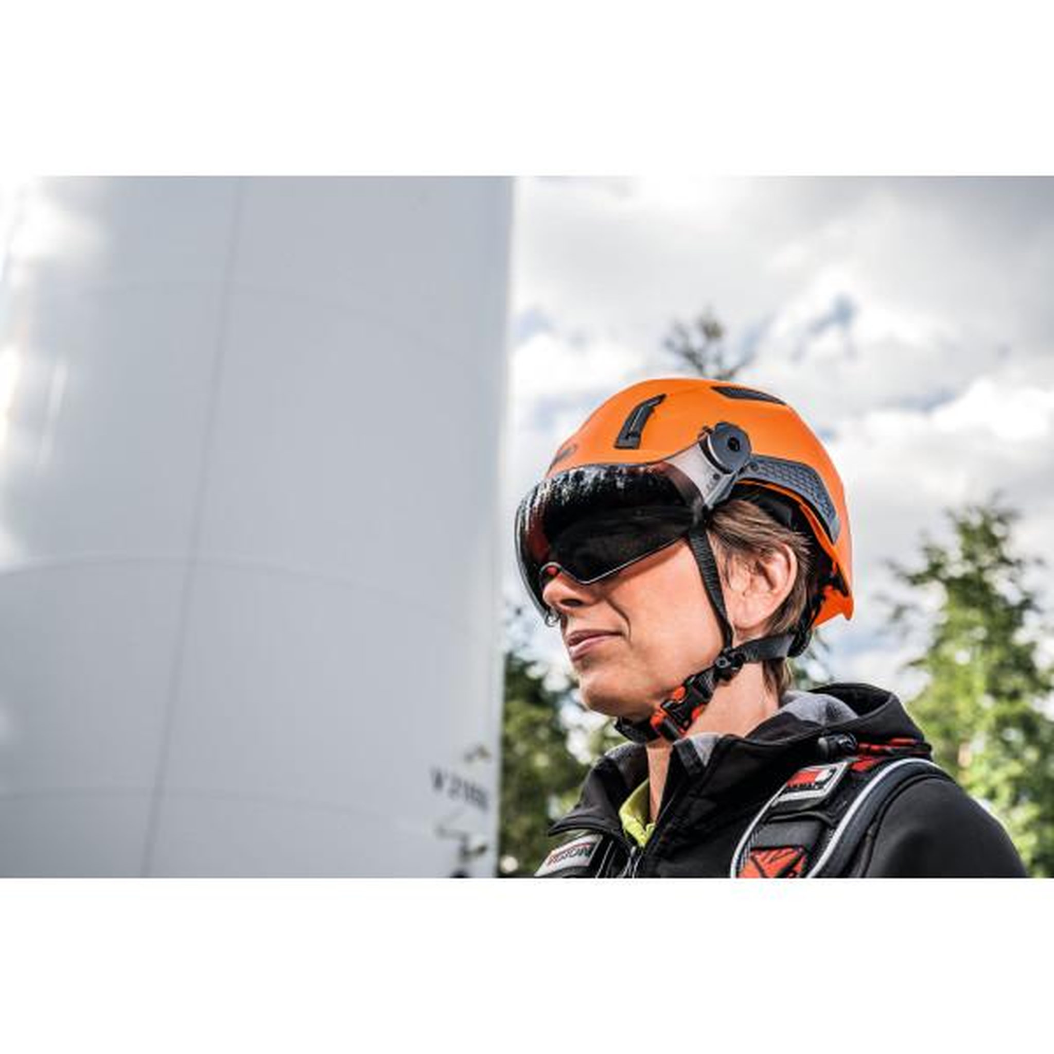Voir la diapositive 4 : ABUS Casque de protection industrielle - abus - spector - orange