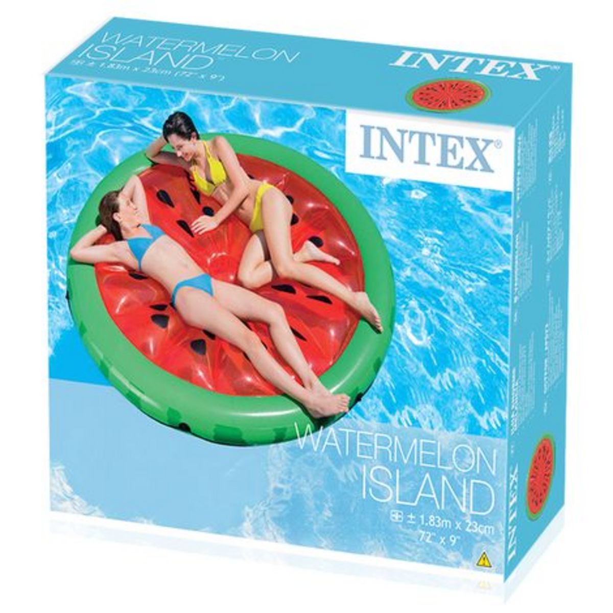 INTEX Matelas gonflable - bouée forme pastèque 196cm