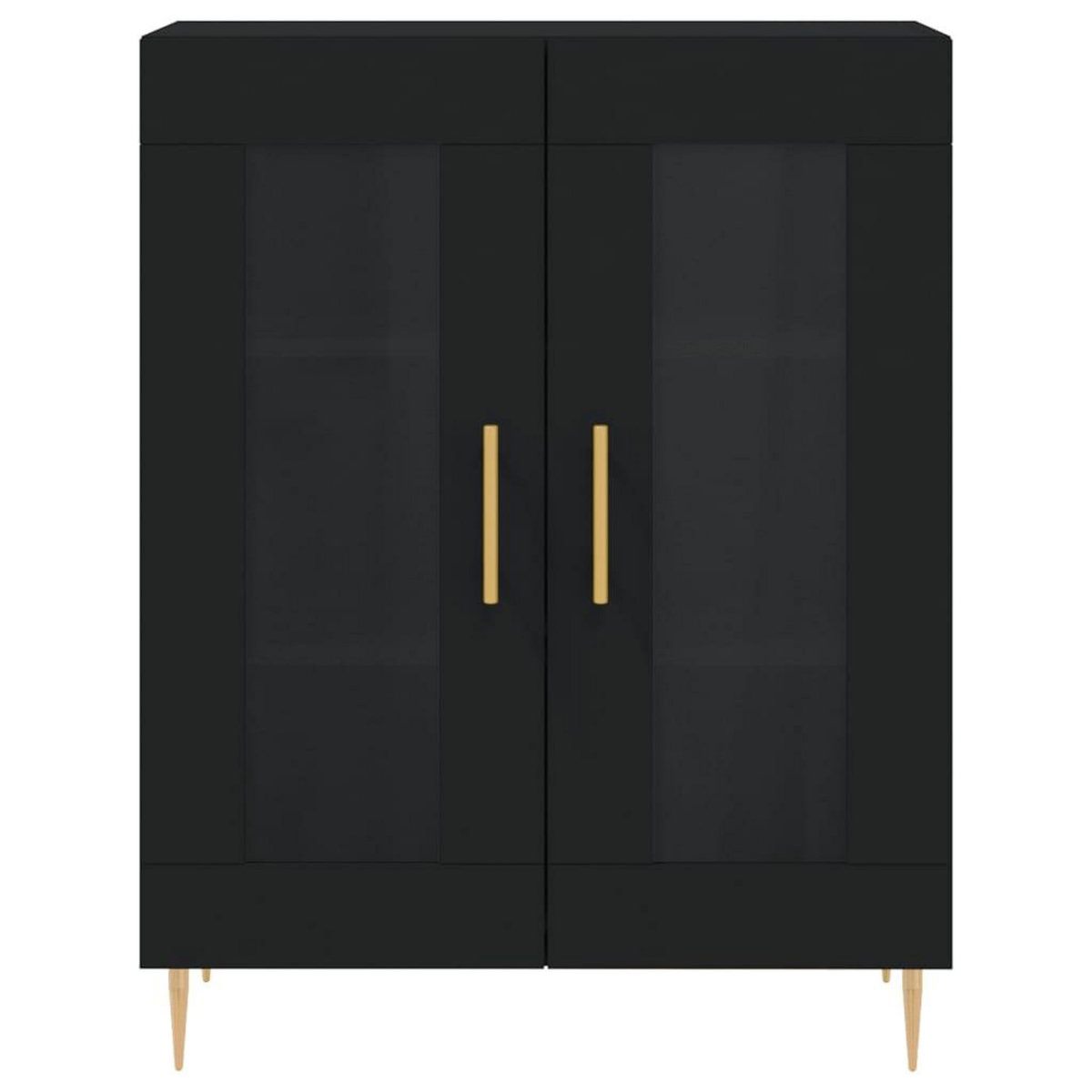 VIDAXL Buffet noir 69,5x34x90 cm bois d'ingenierie