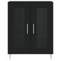 Voir la diapositive 5 : VIDAXL Buffet noir 69,5x34x90 cm bois d'ingenierie