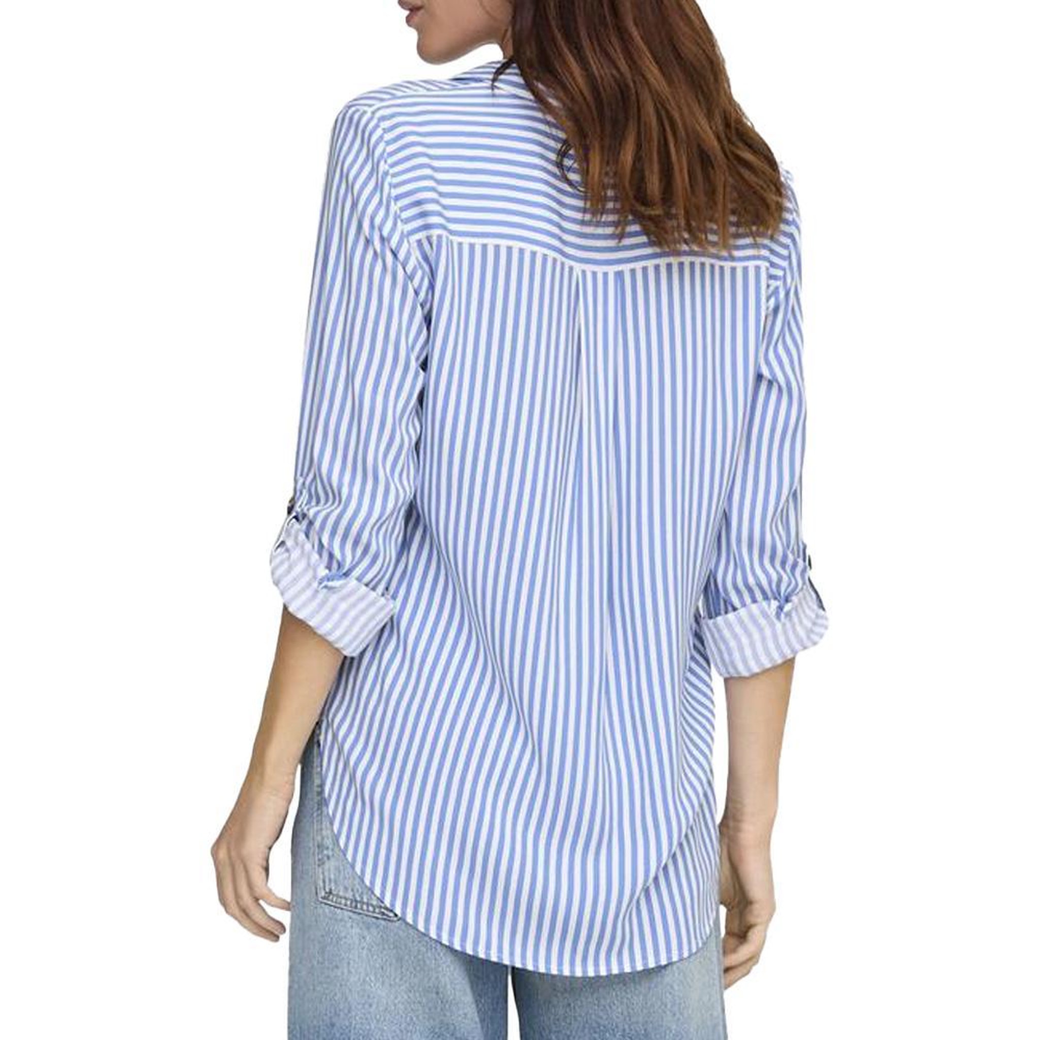 Voir la diapositive 2 : JACQUELINE DE YONG Chemise Bleu à Rayures Femme JDY Laurel