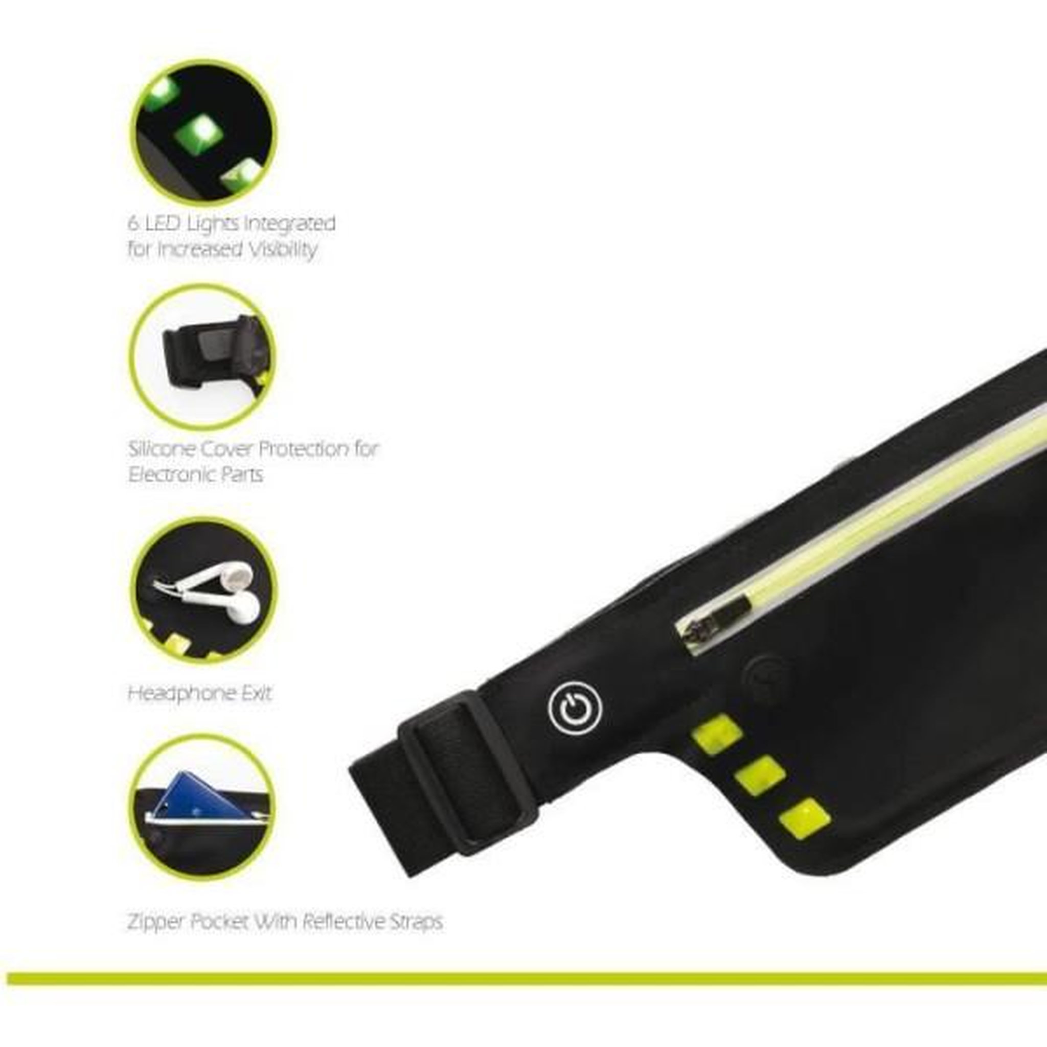 Voir la diapositive 2 : SCHILDKROT Ceinture de course - schildkröt - wheel bee running waistbag night runner led-light