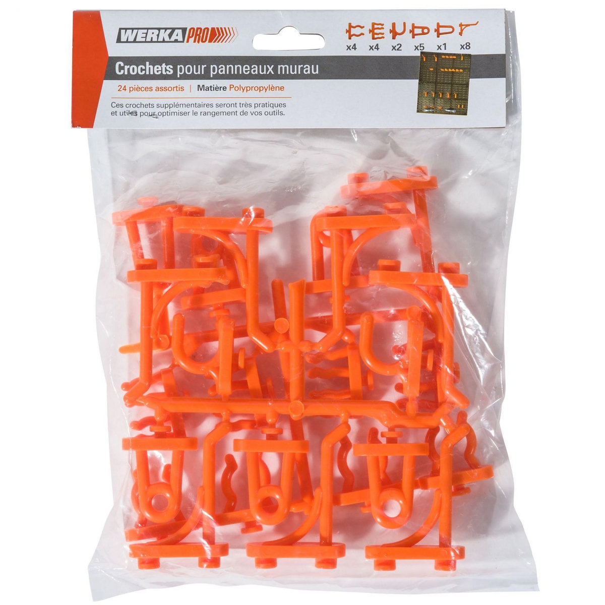 WERKAPRO Crochets supplémentaires  24 pièces  WERKA PRO