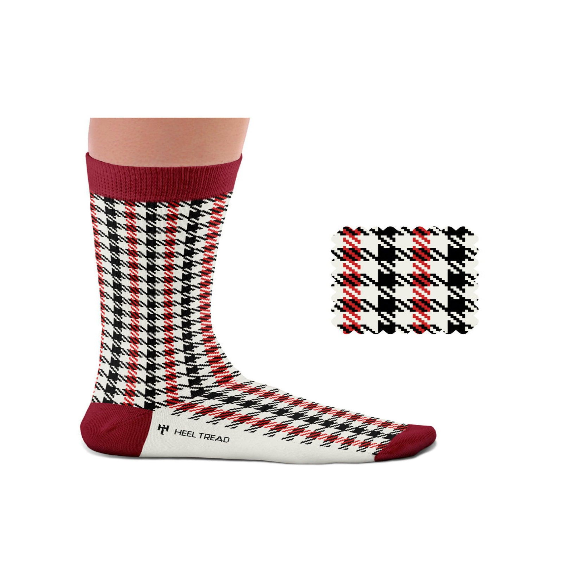 Voir la diapositive 5 : SOCK AFFAIRS Coffret chaussettes tissus porsche “pepita”