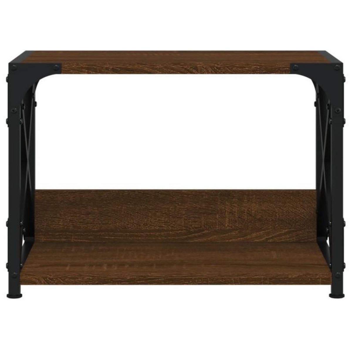 VIDAXL Support d imprimante à 2 niveaux chêne marron 44x26x31,5 cm