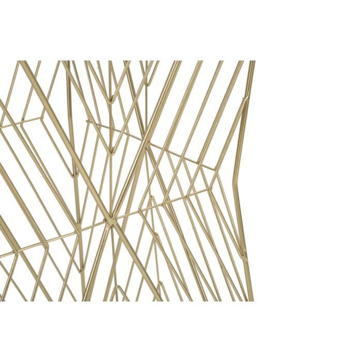 Paris Prix Table d'Appoint Carrée Design  Lines  100cm Or