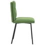 Voir la diapositive 5 : VIDAXL Chaises a manger lot de 2 Vert clair Velours