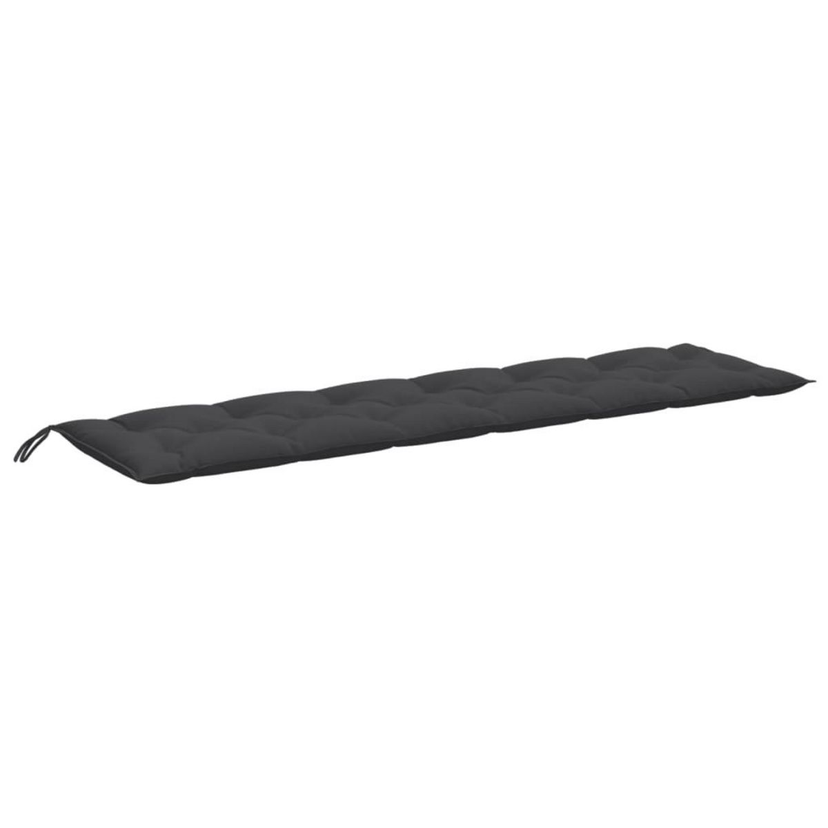 VIDAXL Coussins de banc de jardin lot de 2 anthracite melange tissu