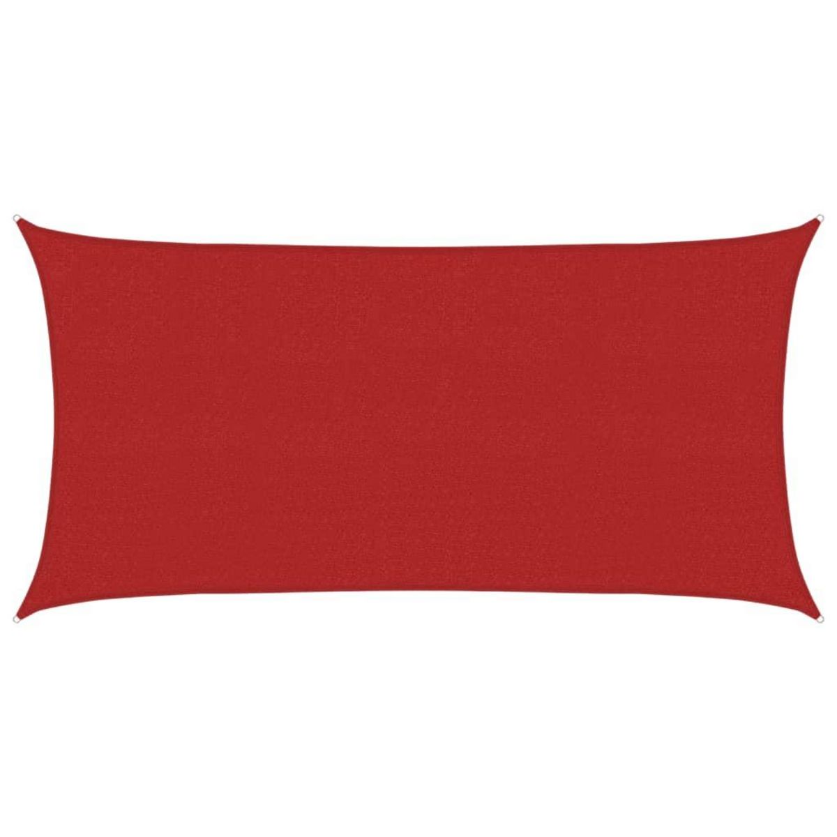 VIDAXL Voile d'ombrage 160 g/m^2 Rouge 2x4 m PEHD
