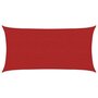Voir la diapositive 2 : VIDAXL Voile d'ombrage 160 g/m^2 Rouge 2x4 m PEHD