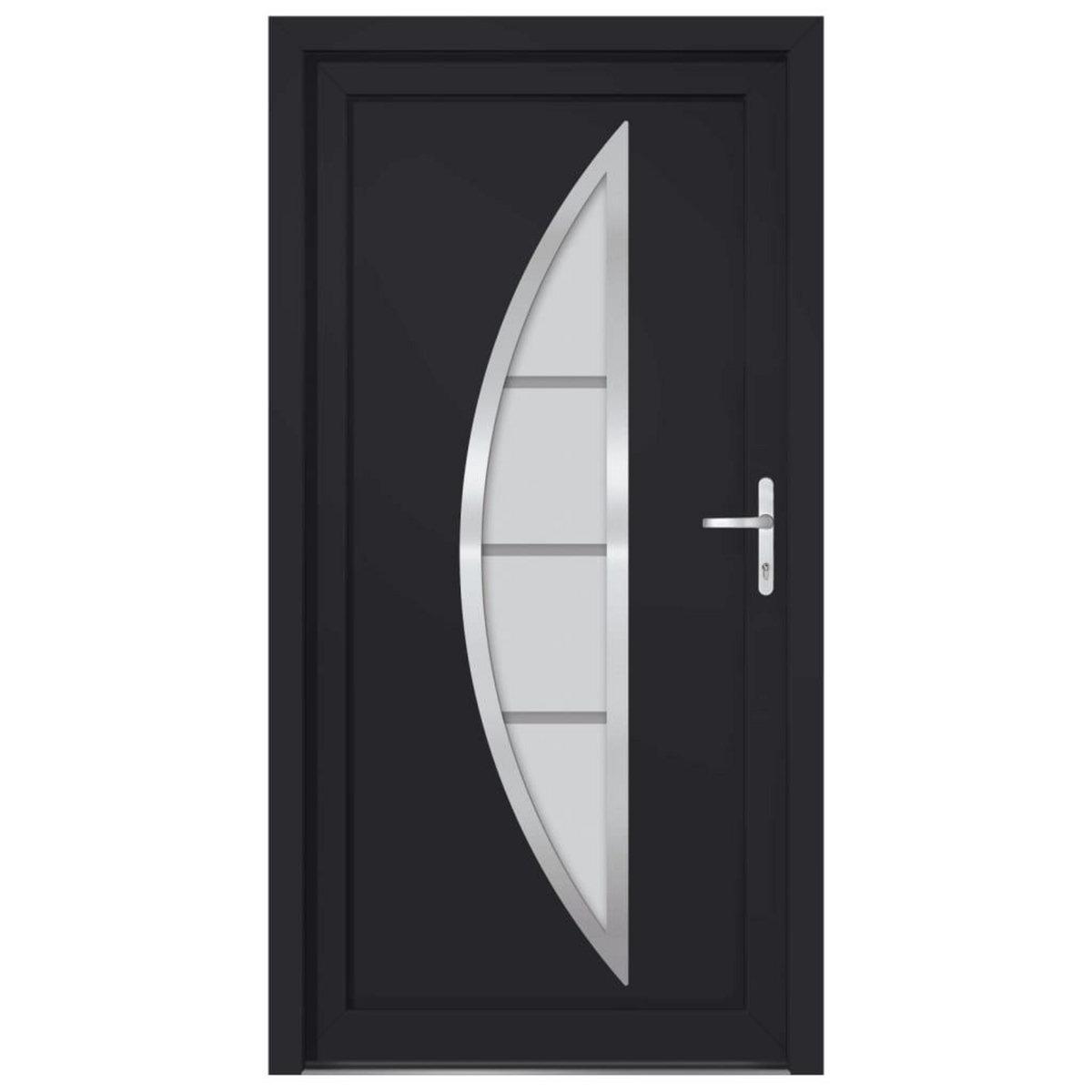 VIDAXL Porte d'entree anthracite 98x190 cm PVC