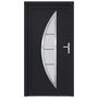 Voir la diapositive 3 : VIDAXL Porte d'entree anthracite 98x190 cm PVC