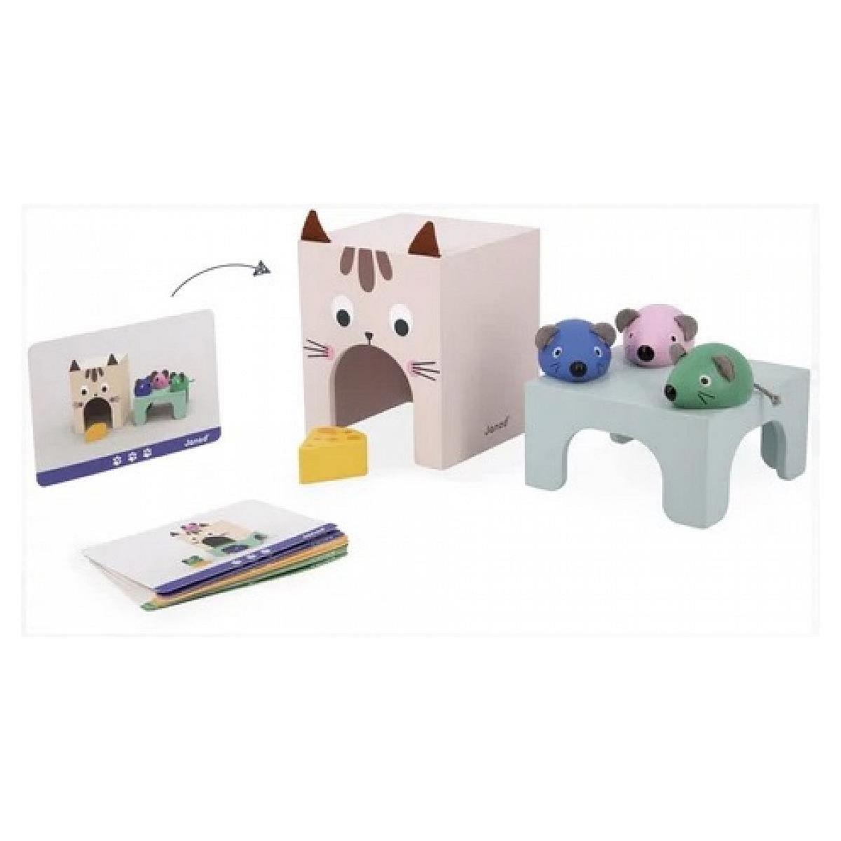 Juratoys-Janod Se reperer dans l espace - Chat et souris