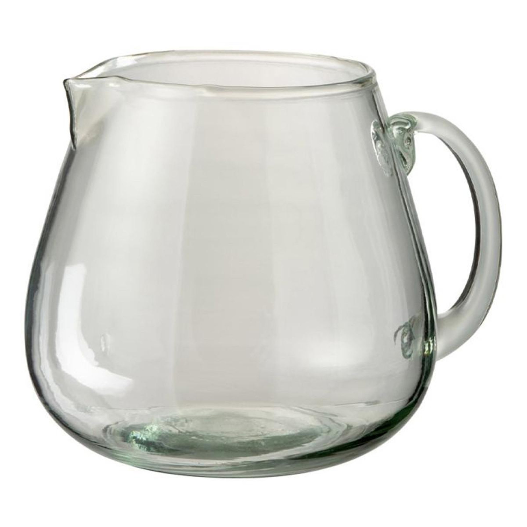 Voir la diapositive 1 : J-LINE Carafe design en verre  ella  24cm transparent