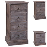 IDIMEX Table de chevet/Chiffonnier ENZO. Coloris disponibles : Marron