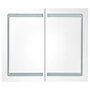 VIDAXL Armoire de salle de bain a miroir LED Chene 80x12x68 cm