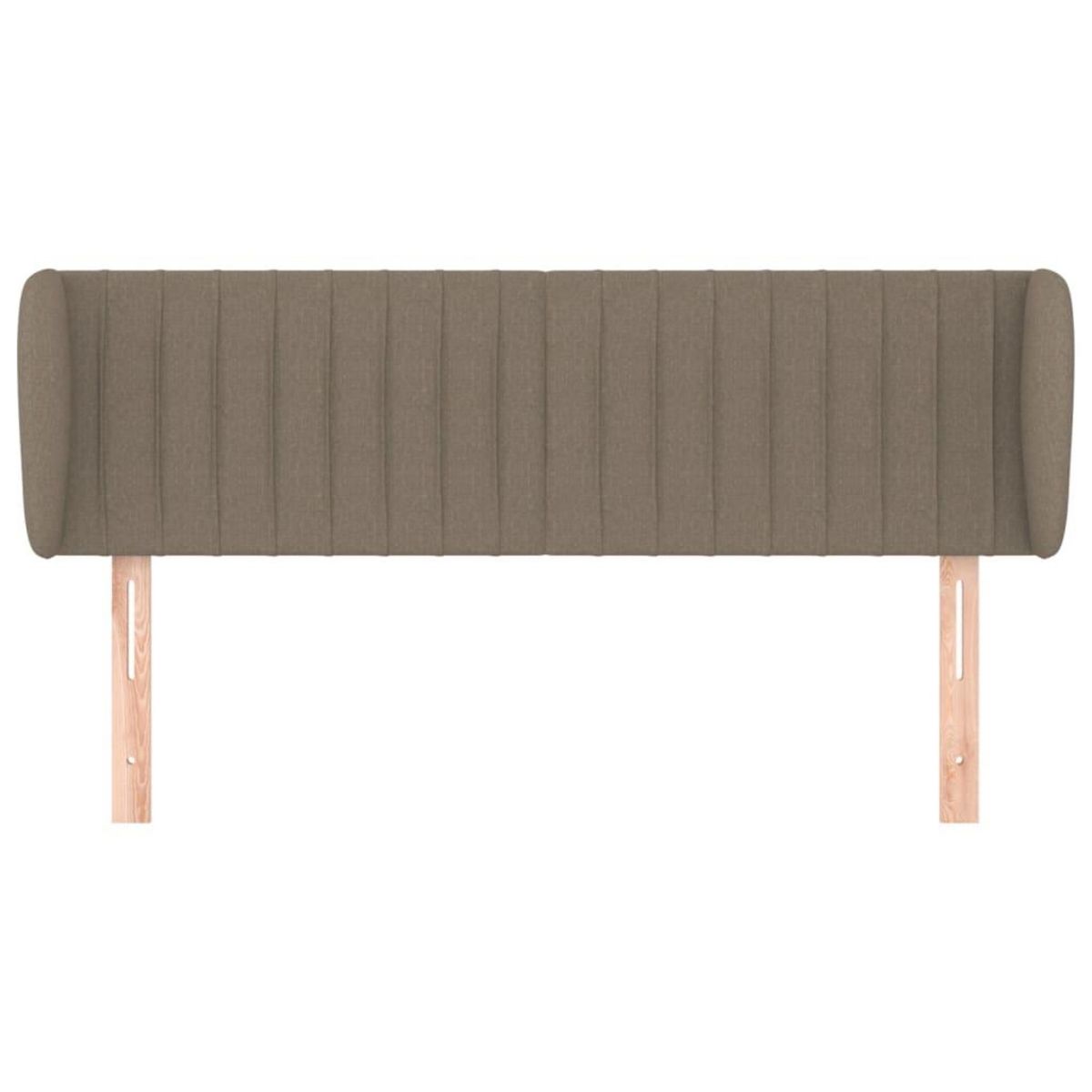 VIDAXL Tete de lit avec oreilles Taupe 147x23x78/88 cm Tissu