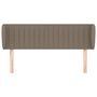 Voir la diapositive 3 : VIDAXL Tete de lit avec oreilles Taupe 147x23x78/88 cm Tissu