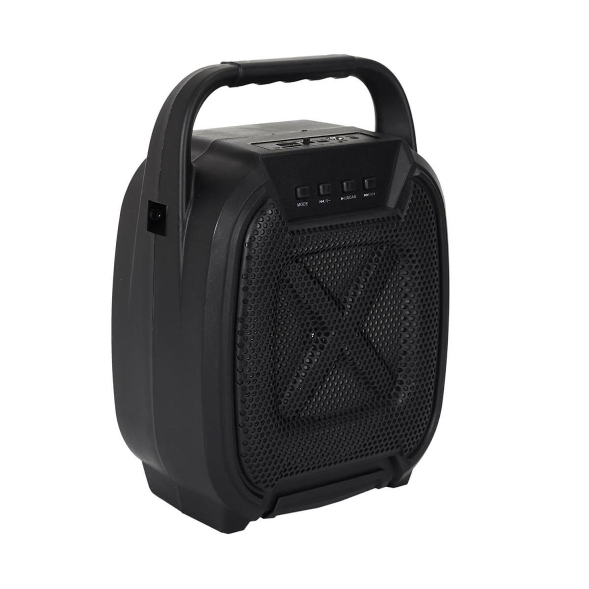 Paris Prix Enceinte Sans Fil  Karaoké & 2 Micros  26cm Noir