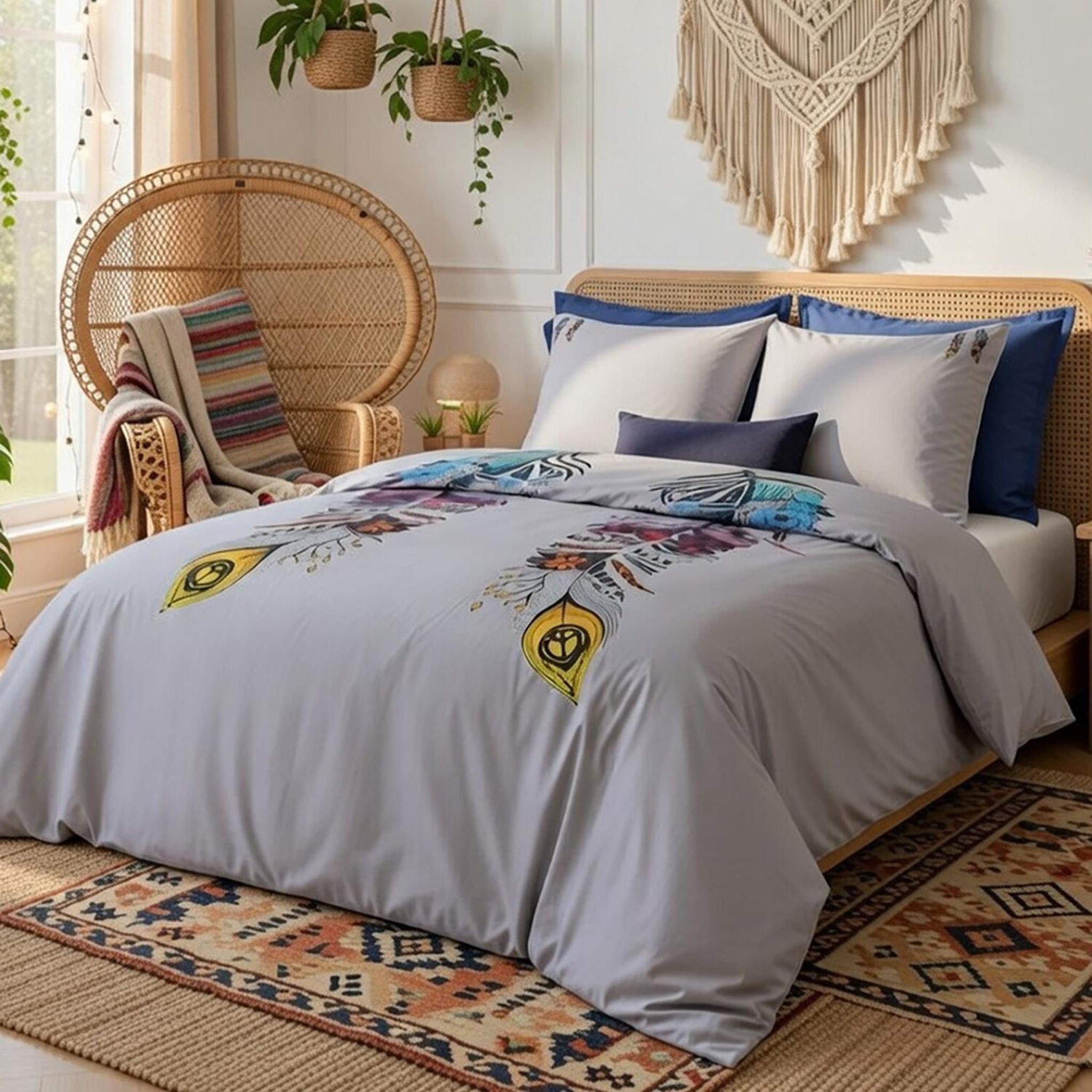 Voir la diapositive 1 : Home collection Housse de couette parureavectaies monica