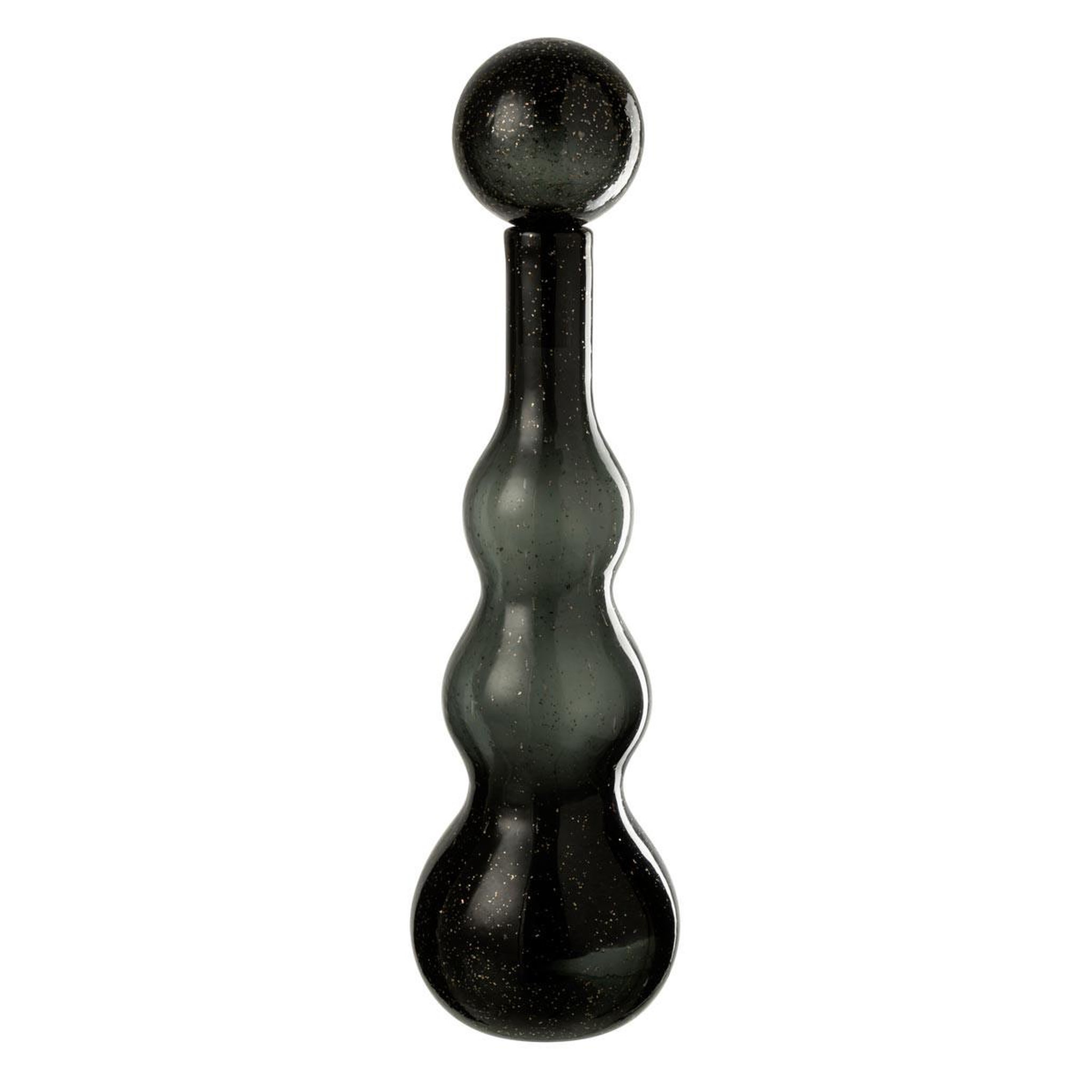 J-LINE Carafe design en verre  carol  52cm noir
